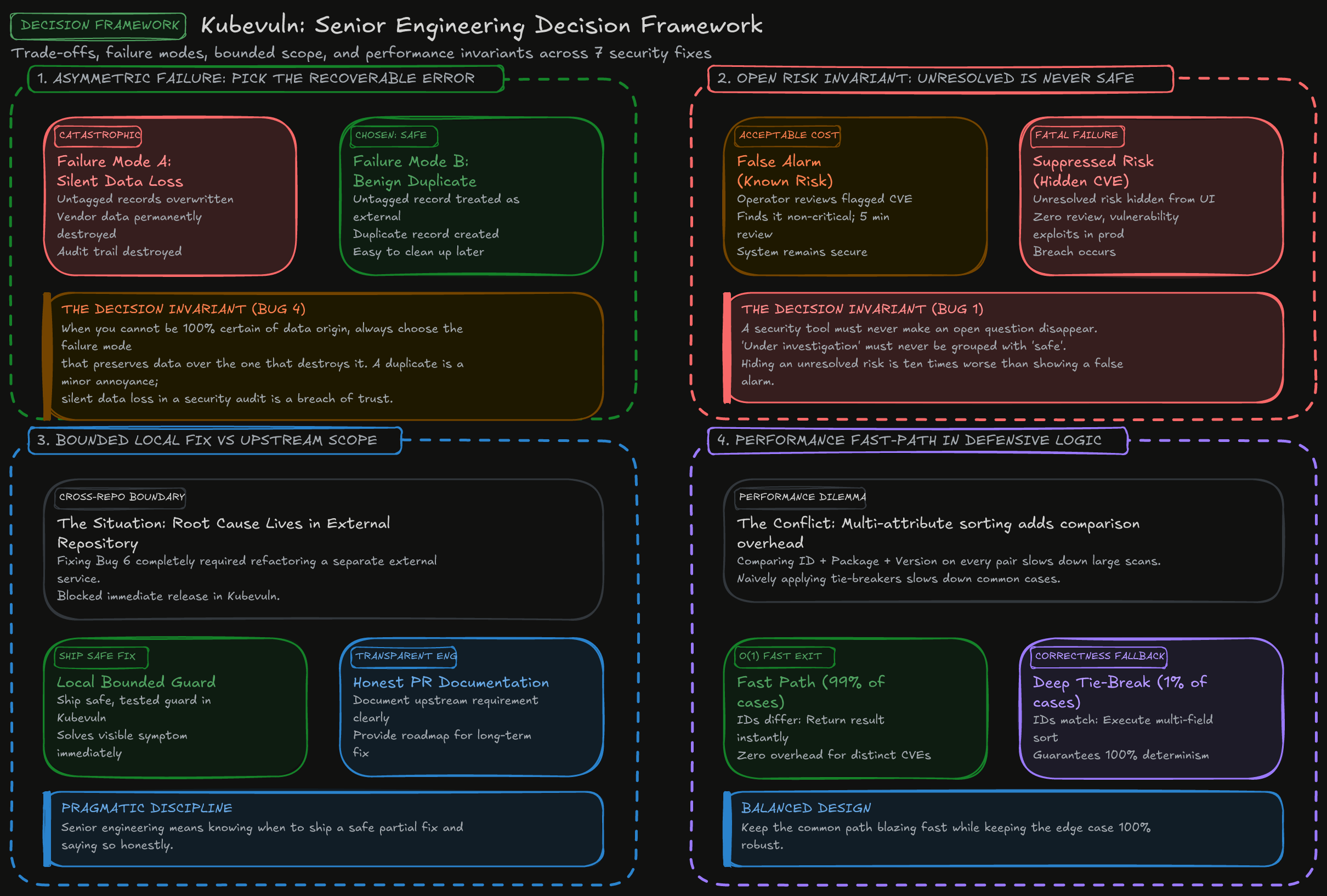 Senior Engineering Decision Framework Diagram