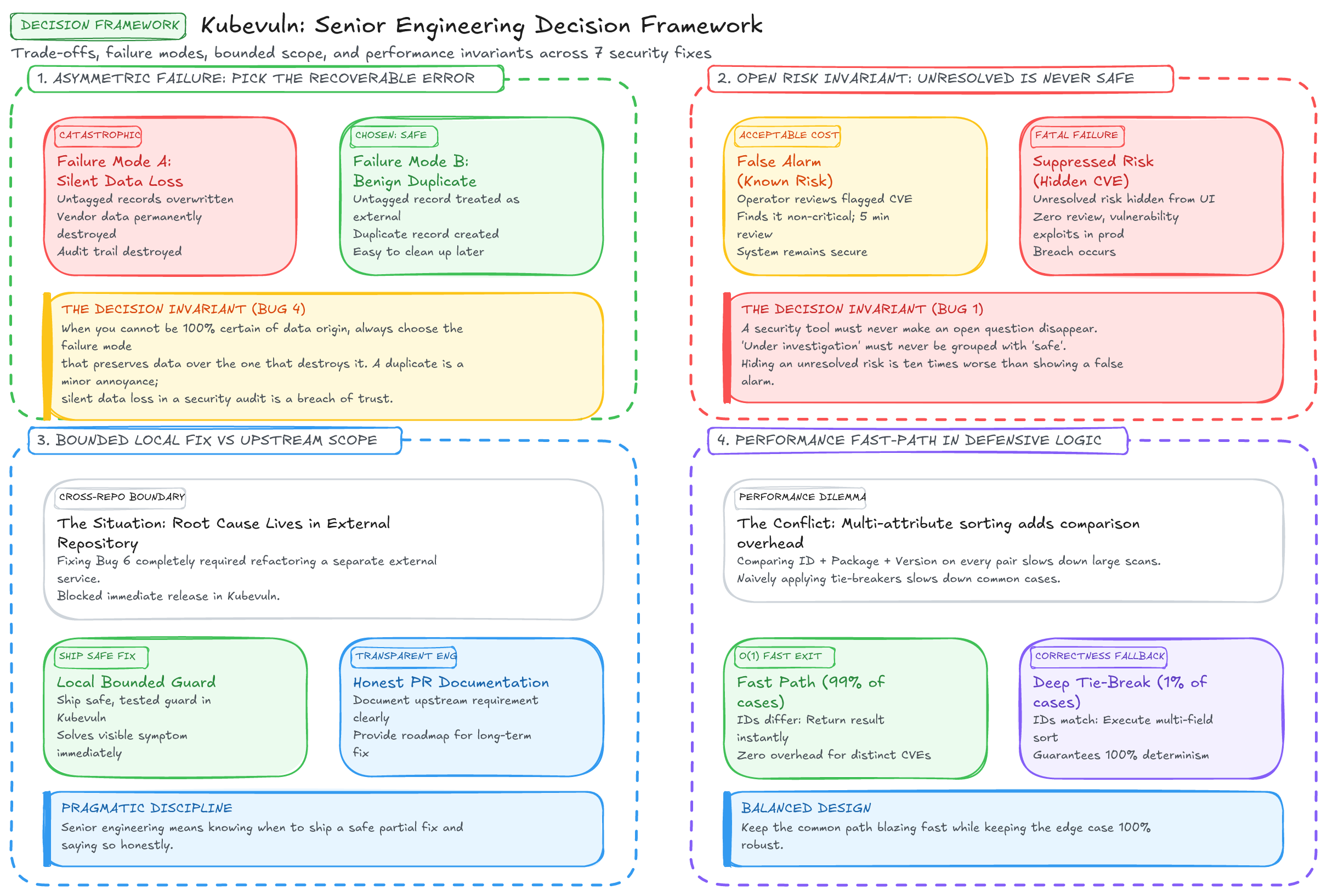 Senior Engineering Decision Framework Diagram